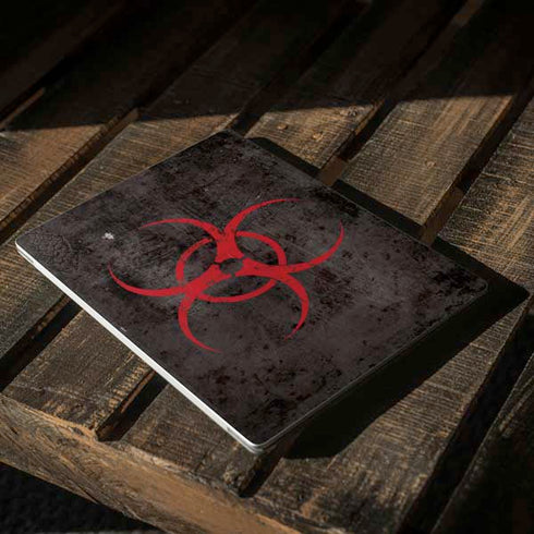 Biohazard Red Surface Laptop 2 Skin